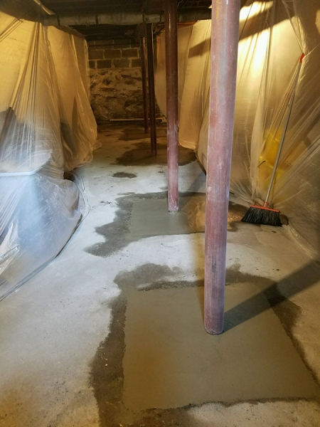 Lally Column Replacement Amherst NH - Premier Basement Waterproofing - 29591