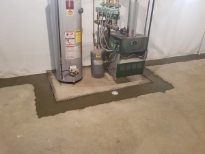 Drainage around utilities with flange design