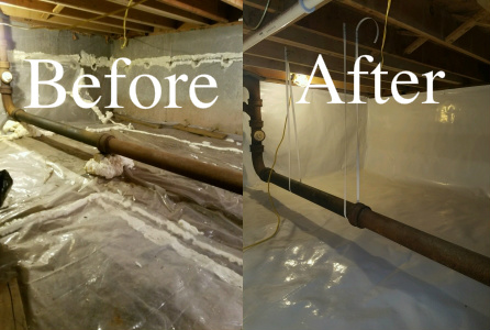 Crawl Space Encapsulation Repair Lunenburg Ma Premier Basement Waterproofing [ 300 x 446 Pixel ]